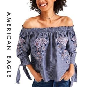 American Eagle Outfitters Top Small Boho Floral NWOT